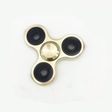 Tri-Spinner Fidget Toy Brushed plating aluminum alloy EDC Hand Spinner For Autism and  Rotation Time Long Anti Stress Toys