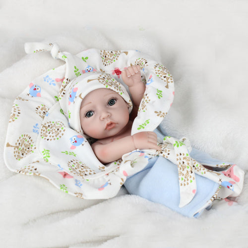 NPKDOLL 10 Inch Doll Reborn Full Vinyl Baby Reborn Doll For Kids Gift Playmate Toys 28 CM